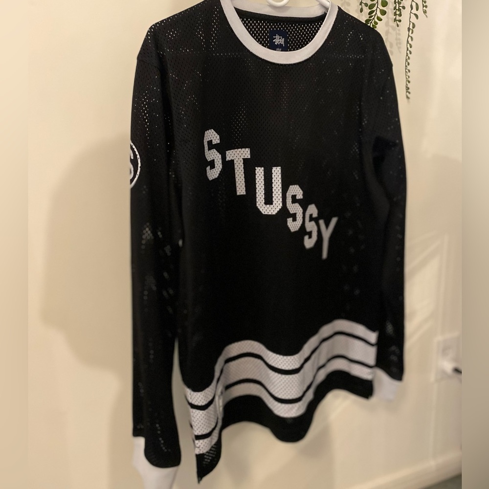 STUSSY Brand SS Crew Lightweight  Black T-shirt